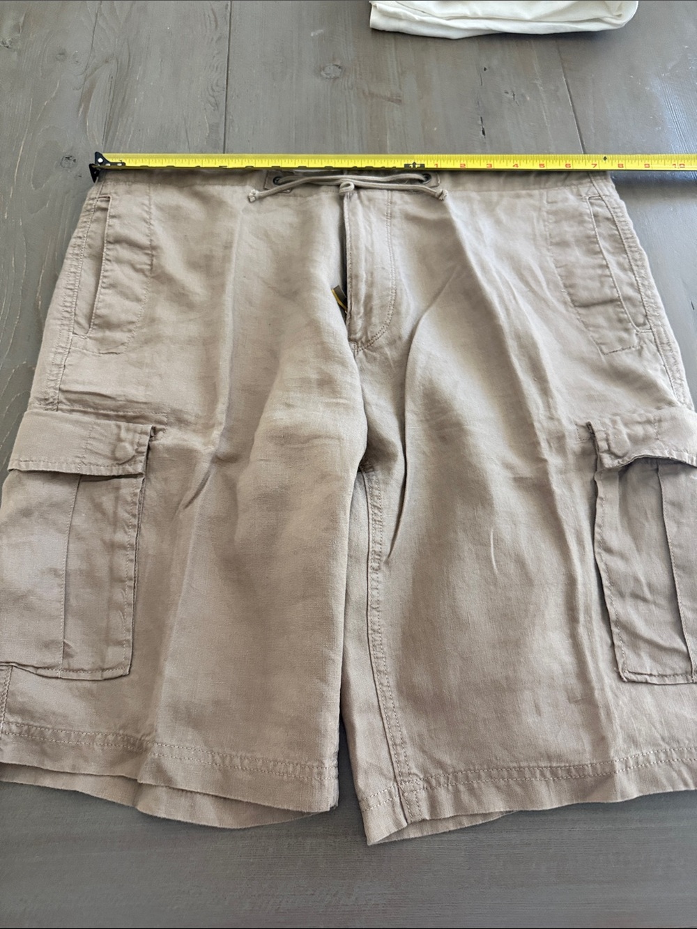 Hugo Boss Light Tan Cargo Shorts with Drawstring